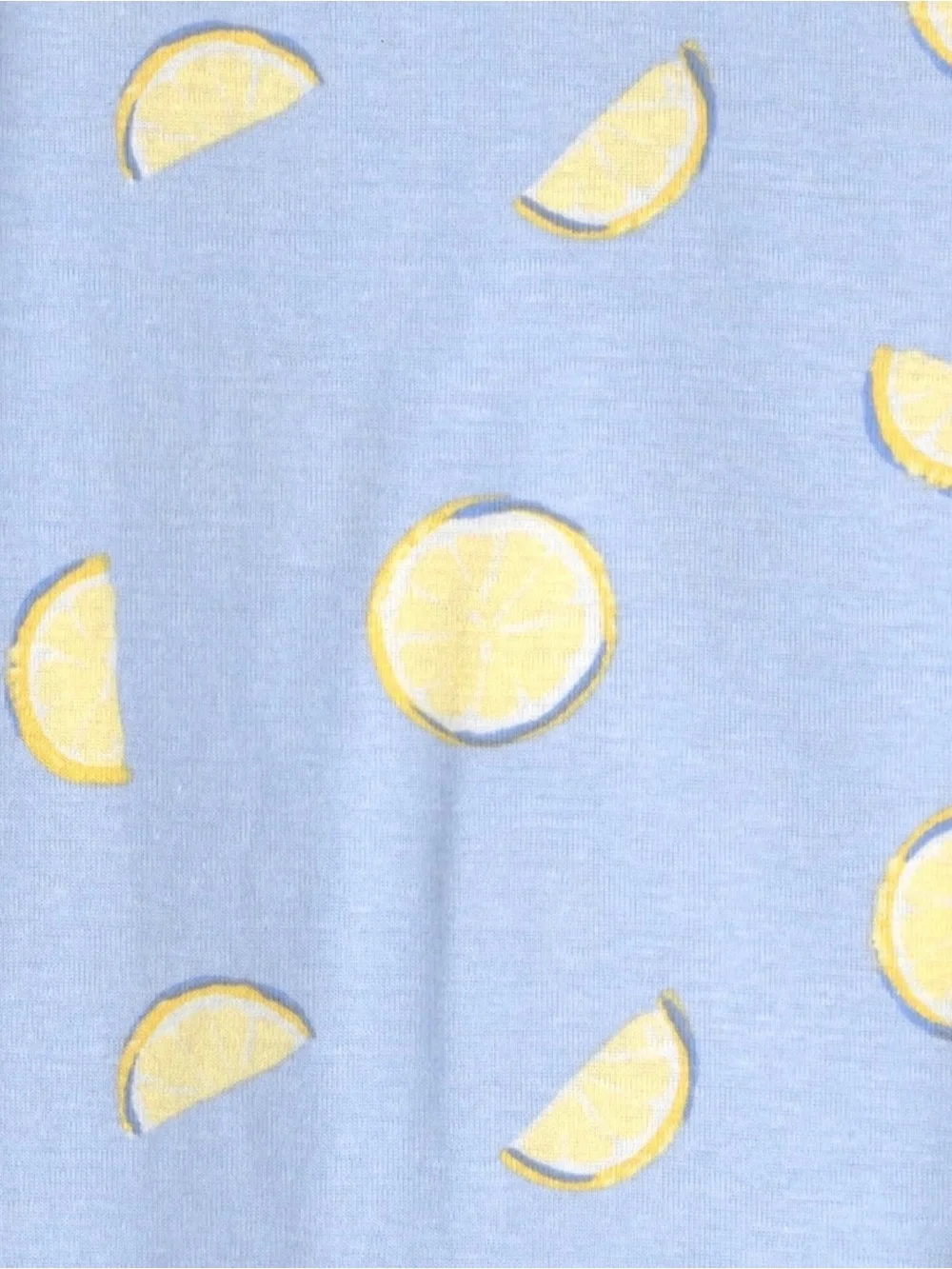 Carter's Light Blue Short-Sleeve Lemon Print Pajama Set